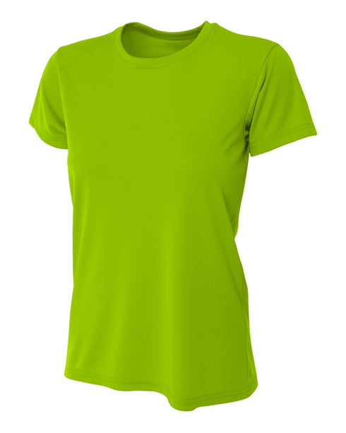A4 Women's Cooling Performance Crew, Sizes 2XL-4XL (NW3201), Color 'Lime'